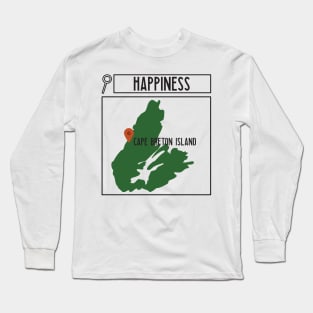 SEARCH FOR HAPPINESS IN CAPE BRETON Long Sleeve T-Shirt